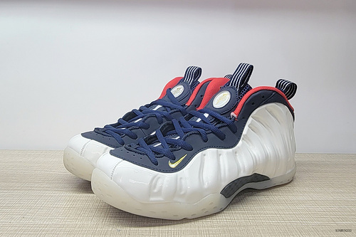 Nike Foamposite One Olympic Espuma olímpica en spray blanco y